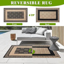 Outdoor Rug 6x9 ft Waterproof, Reversible Outdoor Plastic Straw Rug for Patios Clearance, Outdoor Area Rug Carpet RV Mat for Camping Backyard Deck Porch by GreenHaven Gardens