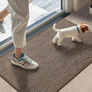 LEKEEPGO Door Mat 17"x29", Non Slip Door Mat Indoor Entrance, Rubber Backing Indoor Door mat Washable Absorbent Low-Profile Doormat Front Entryway Entry Resist Dirt Inside Door Mats, Brown by CozyNest Decor