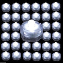 Bright LED Floral Tea Light Submersible Lights for Party Wedding (White, 20 Pack) by GreenHaven Gardens