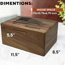 American Flag Box Personalized - Large Keepsake Boxes for Mens, Boys, 5th Wedding Gift Anniversary for Men/Women, Acacia Wood Decorative Chest Memory, Boys Treasure Box, 11.5 x 8.5 x 5.5 in by TinyTreasures Baby Boutique