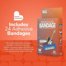 BioSwiss Bandages, Musical Instruments Shaped Self Adhesive Bandage, Latex Free Sterile Wound Care, Fun First Aid Kit Supplies for Kids and Adults, 24 Count by TinyTreasures Baby Boutique
