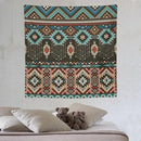 HZOHNAGO Aztec Tapestry Turquoise Blue and Brown and Native American Tribal Pattern Printed Wall Tapestry Wall Hanging for Bedroom Living Room Dorm 60" W x 60" H by CozyNest Decor
