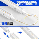 Barrina Grow Lights for Indoor Plants, Full Spectrum Grow Light, 1ft Plant Lights for Indoor Growing, LED Grow Lights, T5 Grow Light Strip, Plug and Play, Yellow, 8-Pack by GreenHaven Gardens