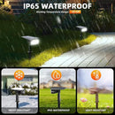 Solar Spot Lights Outdoor,IP65 Waterproof 40 LEDs Solar Landscape Spotlights,USB & Solar Powered Wall Lights,3 Modes Outdoor Solar Garden Lights Outdoor In-Ground Lights for Yard Porch 4 Pack by GreenHaven Gardens