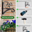 ATKKE Hanging Plant Bracket Hangers Indoor Iron Wall Mount,11” Squirrel Silhouette Ornamental Iron Hangers Hookers for Flower Pot Lantern Bird Feeder Wind Chimes by GreenHaven Gardens
