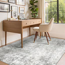 Washable Area Rugs 3'x5' Non-Slip Modern Abstract Soft for Living Room Entryway Bedroom Nursery, Print Pattern, Gray White Grey by TinyTreasures Baby Boutique
