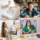 KOBAIBAN A4 Magnetic Light Box for Tracing, Rechargeable Diamond Art Light Board with Side Physical Buttons, 3 Color Light Modes Super Bright Light Pad for Diamond Painting, Weeding Vinyl (White) by TinyTreasures Baby Boutique