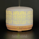 Earnest Living Essential Oil Diffuser White Ceramic Diffuser 500 ml Timers Night Lights and Auto Off Function Home Office Humidifier Aromatherapy Diffusers for Essential Oils by TinyTreasures Baby Boutique