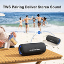 Passau Portable Bluetooth Speakers Loud 40W Peak Stereo Sound, Passive Radiators-Deep Bass, All Day Playtime, Adjustable Strap, BT5.3, IPX5 Wireless Speaker RGB Lights for Indoor Outdoor by TinyTreasures Baby Boutique