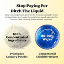 Pronounce Laundry Detergent Powder Alternative | Earth-Derived Ingredients, Eco-Friendly, Safer for Sensitive Skin, Eczema, and Babies. Stain + Smell Fighting. HE Safe (Lemon, 120 Loads). by TinyTreasures Baby Boutique