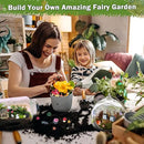 Modacraft 200Pcs Miniature Fairy Garden Accessories Including 100Pcs Fixed Pins, Fairy Garden Kit Fairy House Animal Figurines Mini Landscape for Garden Dollhouse Potted Plant Bonsai Terrarium Décor by GreenHaven Gardens