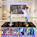 Dance Mat for Kid & Adult, Double Dance Mats for TV, Electronic Dance Pad Game with Camera, Exercise Dance Game for TV,Plug and Play Dancing Mat for Family Games, Xmas Birthday Gifts Ideas by TinyTreasures Baby Boutique