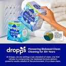 Dropps Odor & Stain Biobased Power Laundry Detergent Pods, Crisp Breeze (64 Pods) - HE Compatible Laundry Pods for Fresh Clothes - Laundry Soap Supplies & Recyclable Paperboard Packaging by CozyNest Decor