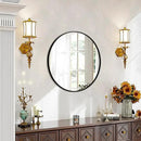 Fabuday Black Circle Mirror for Wall Decor 18 Inch - Bathroom Round Mirror with Matte Frame, Small Circular Mirrors for Entryway, Hallyway, Living Room, Bedroom by CozyNest Decor