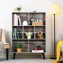 LEYAOYAO Bookshelf Cube Storage Organizer,3 Tier Bookcase with Legs,Modern Wood Open Shelf,Dirty Grey Bookshelves,Free Standing Display Short Book Shelves for Narrow Space,Bedroom,Living Room,Office by CozyNest Decor