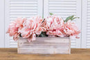 Wooden Planter Box, Whitewash with Plastic Liner l Garden Decor l Restaurant and Wedding Decorations l Wedding Bouquets, Table Centerpiece (12x4 Set of 4, Whitewash) by GreenHaven Gardens