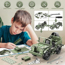 Lucky Doug STEM Building Projects Model Truck Set - Building Toys for Kids Ages 8-12, Assembly Science Army Toys for Boys 8 9 10 11 Years Old by TinyTreasures Baby Boutique