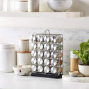 Amazon Basics 20 Jars Spice Organizer Rack, Silver by CozyNest Decor