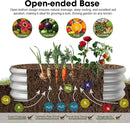 4x2x1ft Oval Galvanized Raised Garden Bed Outdoor 9-in-1 Large Metal Modular Planter Box Raised Beds for Gardening,Vegetables,Fruits,Flowers & Herbs (Silver) by GreenHaven Gardens