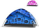 KidzAdventure 2 in 1 Indoor/Outdoor Tent for Kids, Small 1 or 2 Toddler/Kids Tent, Backpacking, Lightweight and Easy Pop up, Ideal for Backyard, Outside Camping, or Play Fort by TinyTreasures Baby Boutique
