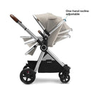 Mompush Ultimate 2 Baby Stroller for Infant and Toddler with Newborn Mode and Reversible Seat, All-Terrain Stroller with All-Wheel Suspension, Includes Car Seat Adapter and Large Storage Basket by TinyTreasures Baby Boutique