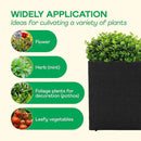 IDZO All Weather Wicker Planter Raised Garden Bed, 24 in Tall Round Rattan Flower Pots, Durable Self-Watering Indoor Outdoor Wicker Planters for Porch Patio Balcony by CozyNest Decor