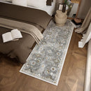 Washable Runners for Hallways Kitchen Rugs: 2'6"x8' Runner Rug Stain Resistant Non Slip Low Pile Soft Carpet Runners for Hallways Indoor Entryway Kitchen Laundry Room Bedroom Bathroom Farmhouse by TinyTreasures Baby Boutique