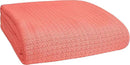 BELIZZI HOME 100% Cotton Bed Blanket, Breathable Bed Blanket Twin Size, Cotton Thermal Blankets Twin, Perfect for Layering Any Bed for All Season, Coral by CozyNest Decor