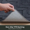 Stiio Dirt Trapper Door Mat 24x35.5 Inches, Front Doormat Indoor Outdoor Entrance Low Pile, All-Season, All-Weather Absorbent Entry Rug, Washable Non Slip Rug for Entryway, Dark Grey by CozyNest Decor