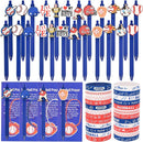 LiYiQ 72 Pcs Baseball Party Favors Baseball Team Gifts Baseball Goodie Bags Stuffers Baseball Ballpoint Pens Bookmark Card and Silicone Bracelet by TinyTreasures Baby Boutique