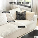 LoveSeat Cloud Couch Modular Sectional Sofa for Living Room,Modern Sofa with Deep Seat，2 Seater Boneless Couch,Comfy Upholstered Corduroy Couches for Apartment, Studio, Office,Bedroom，White by CozyNest Decor