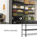 IZEUK Garage Shelving Wide Storage Shelves 5 Tier Metal Shelves 4000 LBS Heavy Duty Adjustable Utility Shelf Rack Black 23.6" D x 53.1" W x 73.6" H by CozyNest Decor
