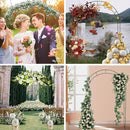 Tytroy Reconfigurable & Easy-to-Assemble Metal Outdoor & Indoor 7'6" Garden or Wedding Arch Arbor for Wedding Bridal Party Elegant Decorations & Garden Climbing Plants Vines (Green 1PC) by GreenHaven Gardens