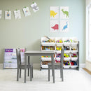 Humble Crew Supersized Toy Storage Organizer with 16 Removable Bins, Grey/White – Large Toy Storage for Toddlers Ideal for Kids' Rooms, Playrooms, and Nurseries - Modern Toy Bins for Kids by TinyTreasures Baby Boutique