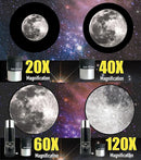 SpectrumOI TourStar 70 AZ Telescope for Adults Astronomy Gifts, Travel Telescope for Camping - Premium Refractor 70mm Aperture with Carry Bag and Phone Holder White Color by TinyTreasures Baby Boutique