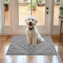COSY HOMEER-Door-Mat-Non-Slip-Entryway-Rugs 20”x32” Absorbent Welcome Mats Washable Dirt Trapper Door Mat Entrance Floor Mats for Front Back Doormats and Wet Shoes,Grey by CozyNest Decor