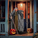 AW Animated Halloween Decorations,Scary Witch with Crutch,5.3FT Life Size Standing Clown,Motion/Sound Activated LED Eyes Creepy Sound,Haunted House Props Party Outdoor Indoor Lawn Yard Patio 2025 by CozyNest Decor
