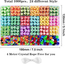 1000PCS Dinosaur Polymer Clay Beads Bracelet Making kit, 24 Style Cute Fun Beads Beads Charms for Jewelry Necklace Earring Making DIY Accessories for Women Girls by TinyTreasures Baby Boutique