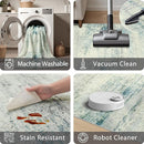 10x14 Area Rugs for Living Room: Soft Abstract Large Area Rug Non-Shedding Anti-Skid Stain Resistant Indoor Floor Modern Washable Rugs for Bedroom Dining Room Nursery Farmhouse Home Office-Blue/Gray by TinyTreasures Baby Boutique