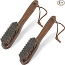 Takavu Horsehair Laundry Stain Brush Set (2 Pack) - Soft Bristle Spot Cleaner for Delicate Fabrics, Clothes Pre-Wash, Gentle Garment Care Tool by CozyNest Decor