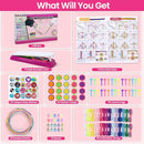 IQKidz Friendship Bracelet Making Kit - Make Bracelets Craft Toys for Girls Age 8-12 yrs, Cool Birthday Gifts for 6 7 9 10 11 Years Old Kids, Christmas Gift Set by TinyTreasures Baby Boutique