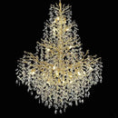 H65'' Gold Tree Branch Crystal High Ceilings Chandeliers, 27-Lights Modern K9 Crystal Staircase Chandeliers, D48'' Foyer Chandelier for High Ceiling, Luxury Large Living Room Chandelier by CozyNest Decor