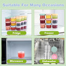 32-Pack Leakproof 4oz Glass Baby Food Jars With Lids - BPA Free, Freezer & Microwave Safe by TinyTreasures Baby Boutique