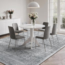 Lofus 6x9 Area Rug for Living Room,Grey Washable Area Rugs with Non-Slip Backing,Soft Neutral Carpets for Bedroom Dining Room Home Office Indoor Nursery by TinyTreasures Baby Boutique