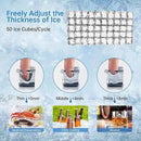 Ice Machine Commercial Ice Maker Machine, 150 Lbs /24H, 30 lbs Bin, Under Counter Built-in or Freestanding, Stainless Steel Household Use, Restaurant Bar Kitchen Cafe by CozyNest Decor