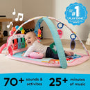 Baby Einstein Ocean Explorers 4-in-1 Kickin Tunes Jellyfish Jamboree Music & Language Discovery Gym, Pink, Ages 0 Months and Up by TinyTreasures Baby Boutique
