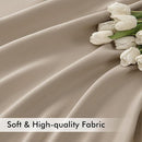 MIULEE Taupe Back Tab Blackout Curtains 84 Inch Length 2 Panels Set for Living Room Bedroom Privacy, Rod Pocket/Pinch Pleat Thermal Insulated Room Darkening Pleated Light Blocking Drapes by TinyTreasures Baby Boutique