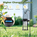 Solar Lantern Outdoor,Hanging Solar Lights Waterproof,Outdoor Wall Light Fixtures wiht Bulb,Outside Porch Lights Wall Mount for Front Garage Chicken Coop Farmhouse,2 Pack by CozyNest Decor