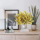 Sggvecsy 6 Pcs Babys Breath Artificial Flowers Gypsophila Bouquets Bulk Real Touch Fake Silk Flowers for Home Wedding DIY Floral Arrangement Kitchen Table Centerpiece Festival Decoration (Yellow) by CozyNest Decor