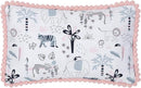Lambs & Ivy Happy Jungle Pink/White Safari Nursery 5-Piece Crib Bedding Set by TinyTreasures Baby Boutique
